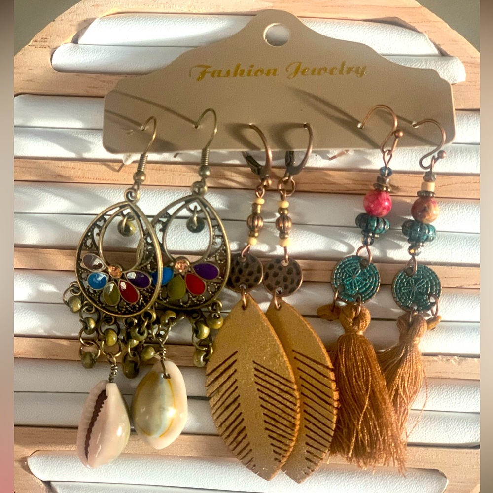 Boho earring set